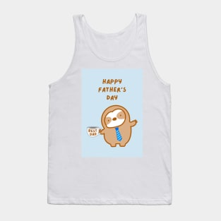 Happy Father’s Day Best Dad Sloth Tank Top